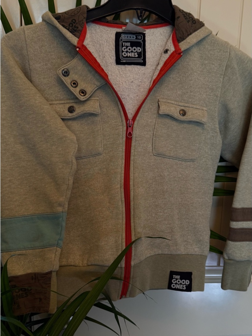 Youth Size 10 Hoodie Zip Up Good Ones Jacket
